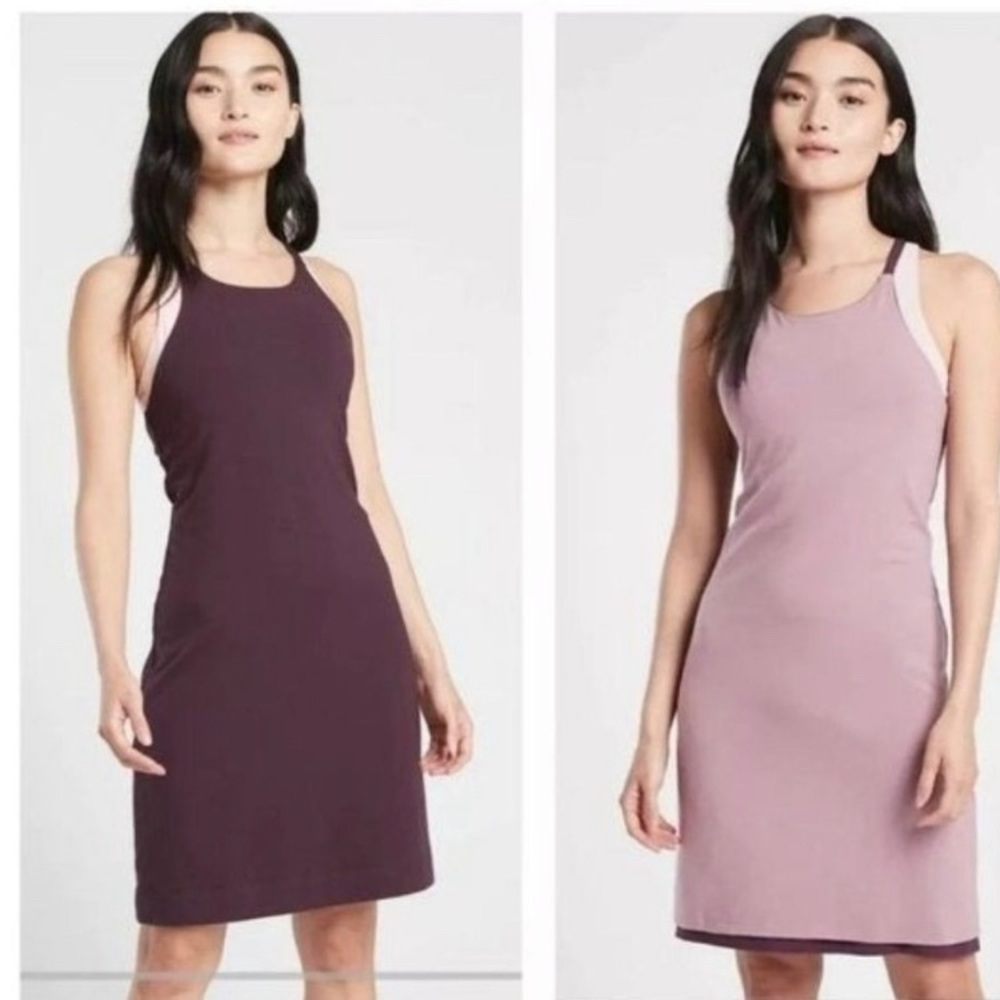 NWT Athleta Havana Reversible Dress in purple